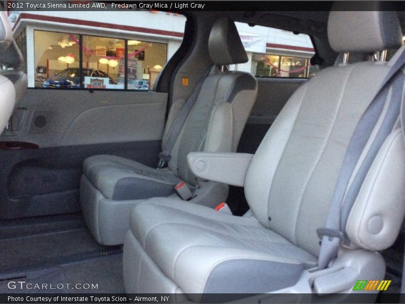 Predawn Gray Mica / Light Gray 2012 Toyota Sienna Limited AWD