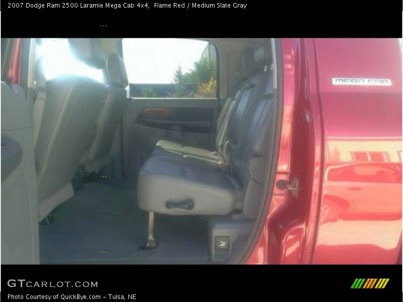 Flame Red / Medium Slate Gray 2007 Dodge Ram 2500 Laramie Mega Cab 4x4
