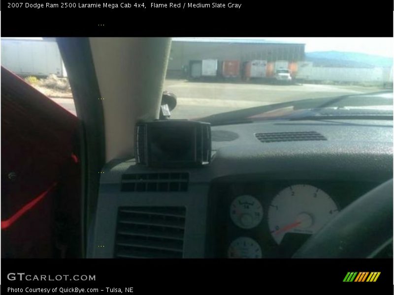 Flame Red / Medium Slate Gray 2007 Dodge Ram 2500 Laramie Mega Cab 4x4