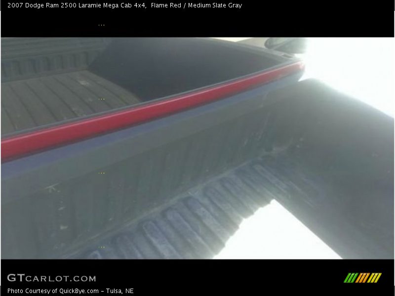 Flame Red / Medium Slate Gray 2007 Dodge Ram 2500 Laramie Mega Cab 4x4