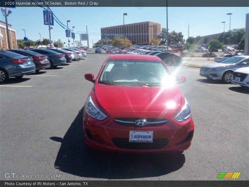 Boston Red / Gray 2016 Hyundai Accent SE Sedan