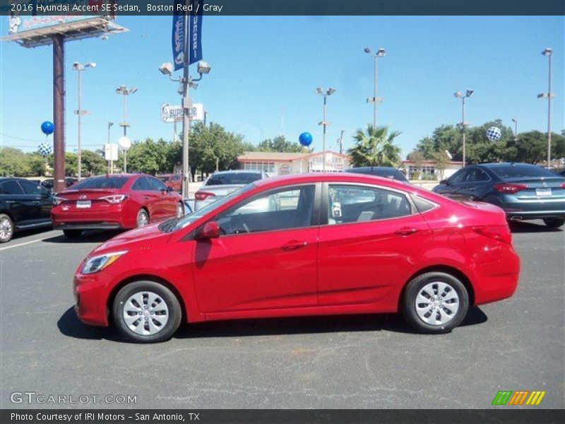 Boston Red / Gray 2016 Hyundai Accent SE Sedan