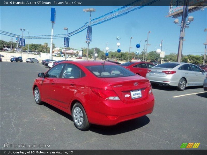 Boston Red / Gray 2016 Hyundai Accent SE Sedan