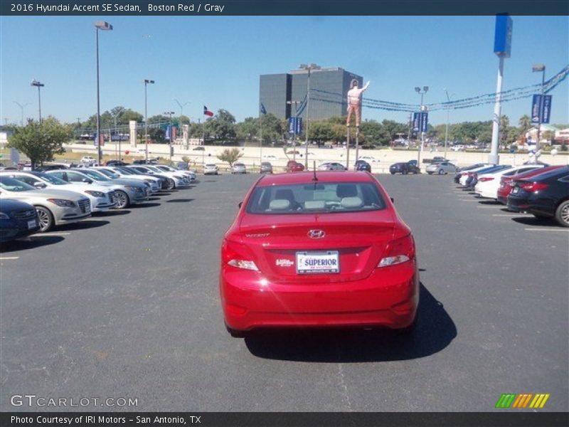 Boston Red / Gray 2016 Hyundai Accent SE Sedan
