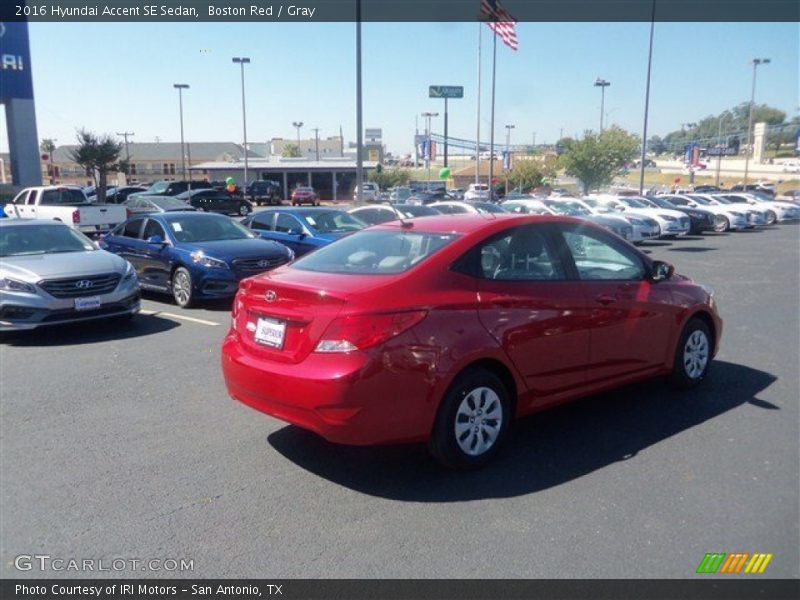 Boston Red / Gray 2016 Hyundai Accent SE Sedan