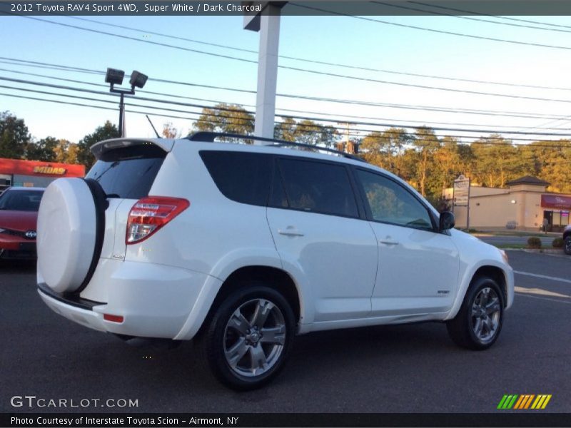 Super White / Dark Charcoal 2012 Toyota RAV4 Sport 4WD