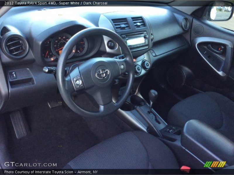 Super White / Dark Charcoal 2012 Toyota RAV4 Sport 4WD