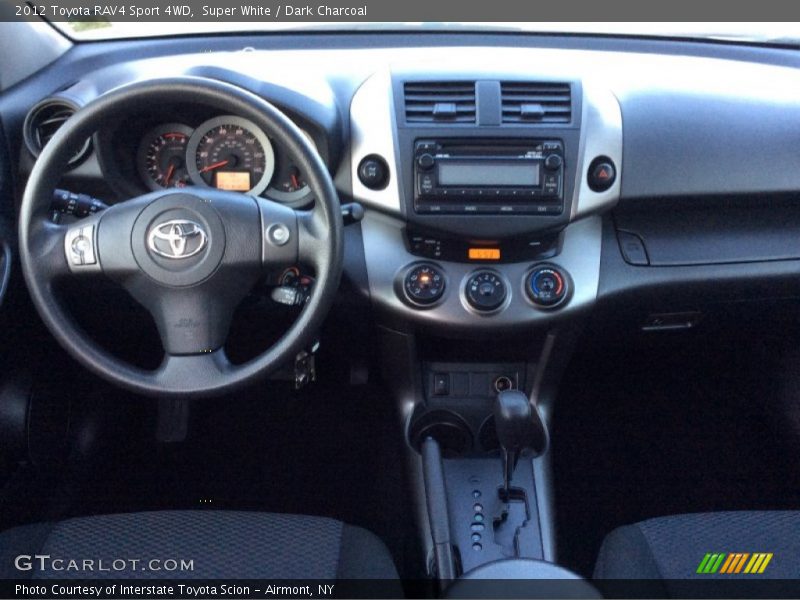 Super White / Dark Charcoal 2012 Toyota RAV4 Sport 4WD