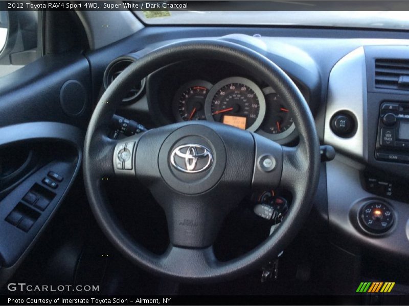 Super White / Dark Charcoal 2012 Toyota RAV4 Sport 4WD