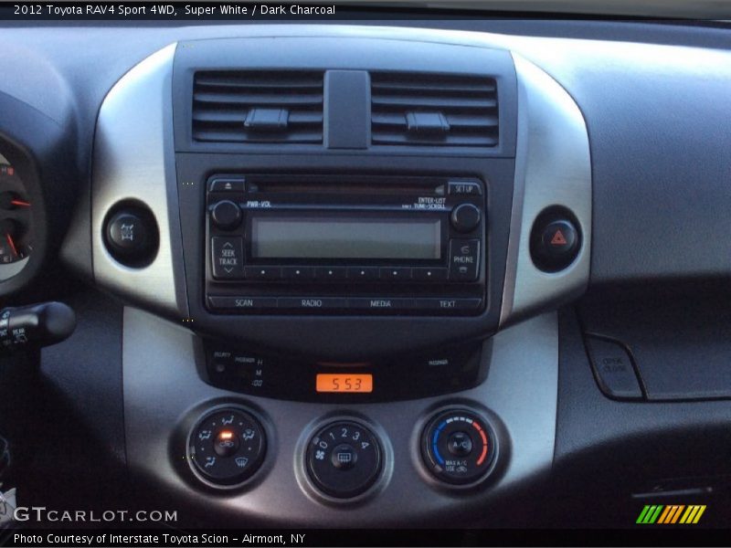 Super White / Dark Charcoal 2012 Toyota RAV4 Sport 4WD
