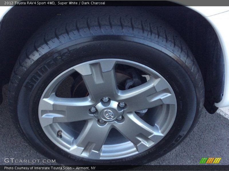 Super White / Dark Charcoal 2012 Toyota RAV4 Sport 4WD