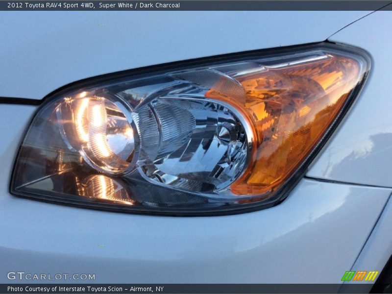 Super White / Dark Charcoal 2012 Toyota RAV4 Sport 4WD