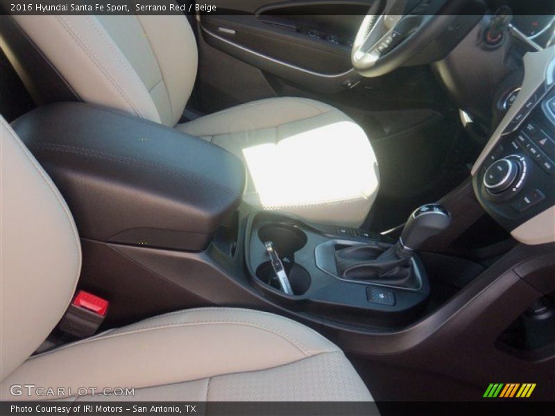 Serrano Red / Beige 2016 Hyundai Santa Fe Sport