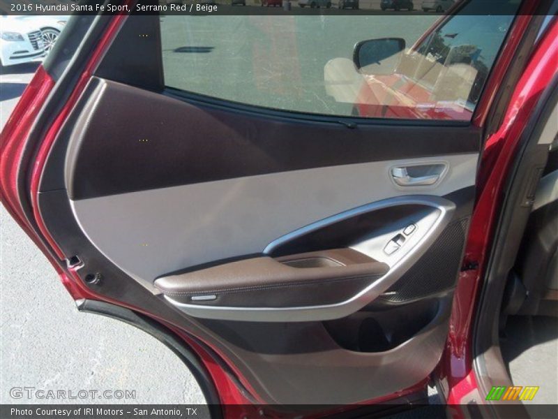 Serrano Red / Beige 2016 Hyundai Santa Fe Sport