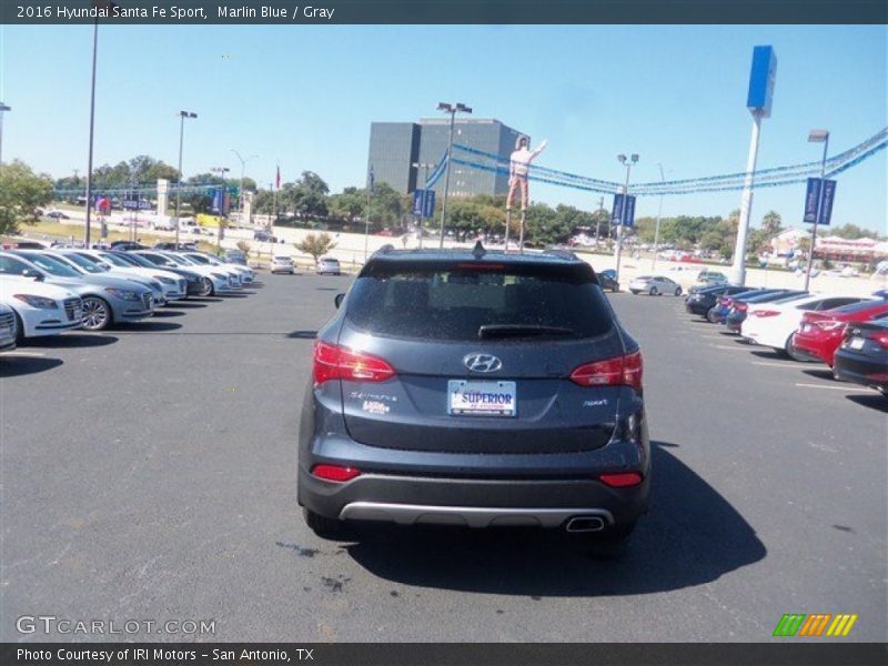 Marlin Blue / Gray 2016 Hyundai Santa Fe Sport