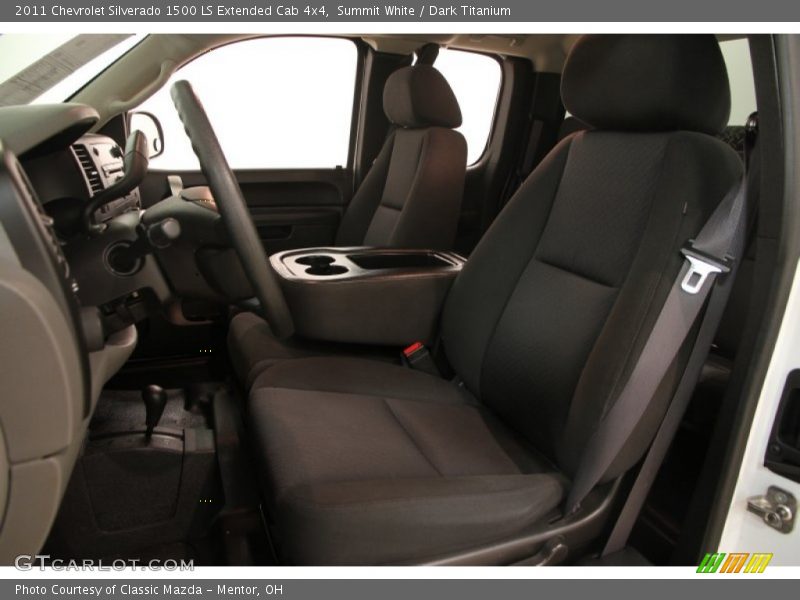 Summit White / Dark Titanium 2011 Chevrolet Silverado 1500 LS Extended Cab 4x4