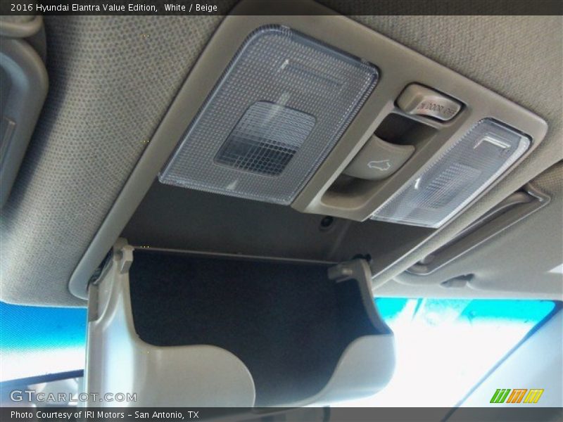 White / Beige 2016 Hyundai Elantra Value Edition