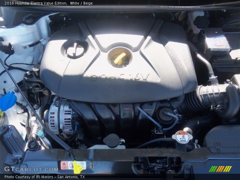 White / Beige 2016 Hyundai Elantra Value Edition