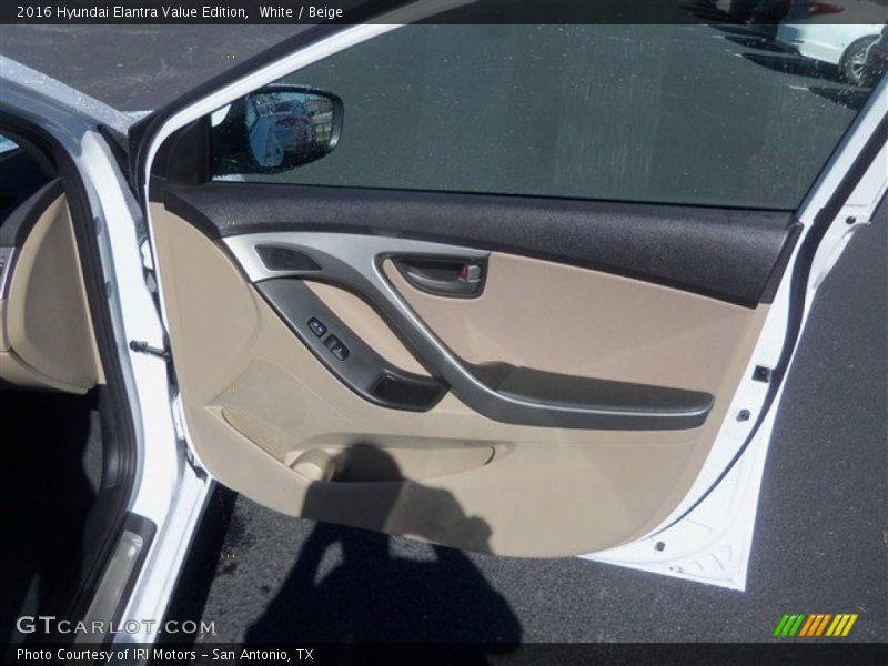 White / Beige 2016 Hyundai Elantra Value Edition