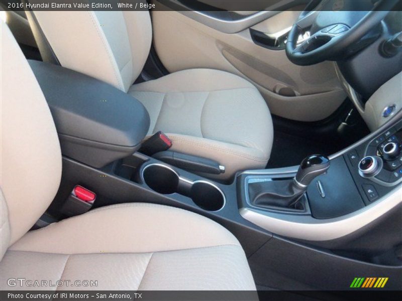 White / Beige 2016 Hyundai Elantra Value Edition