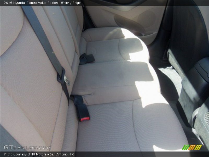 White / Beige 2016 Hyundai Elantra Value Edition