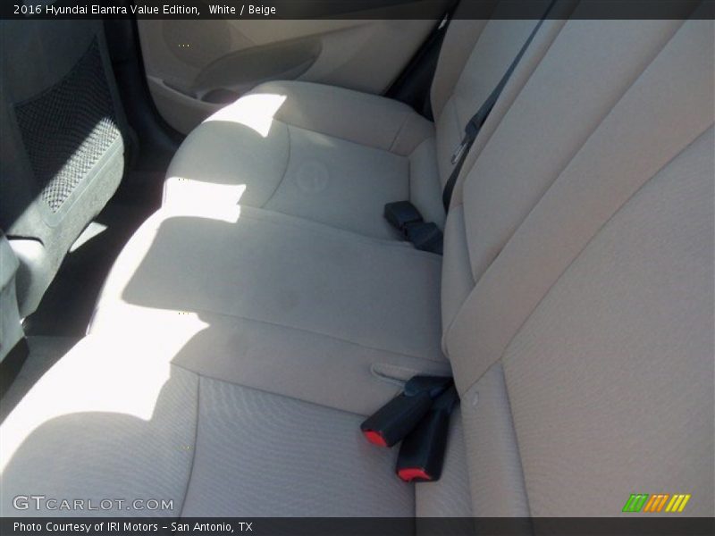 White / Beige 2016 Hyundai Elantra Value Edition