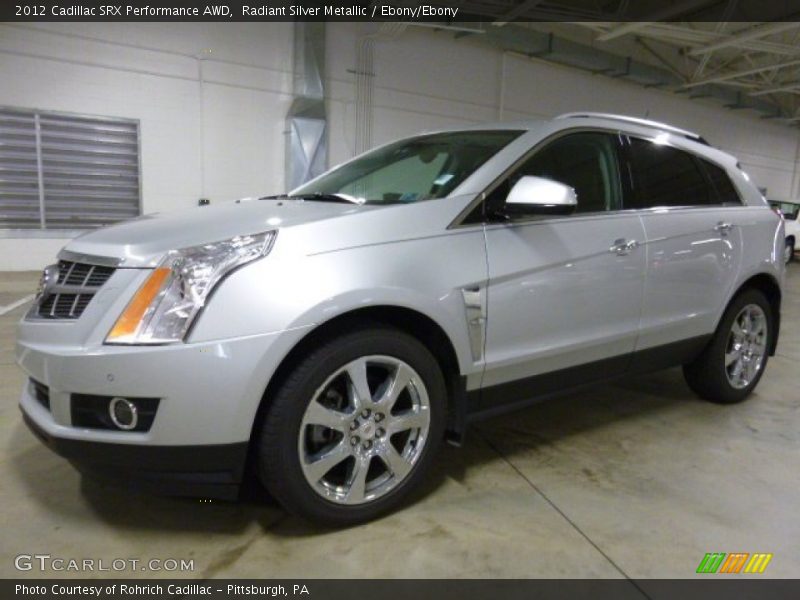 Radiant Silver Metallic / Ebony/Ebony 2012 Cadillac SRX Performance AWD