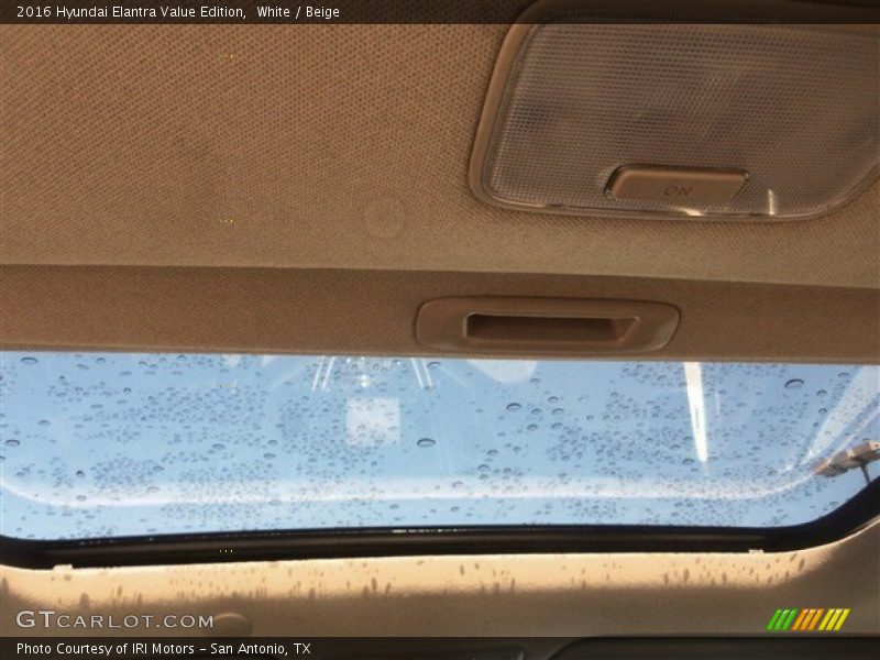 White / Beige 2016 Hyundai Elantra Value Edition