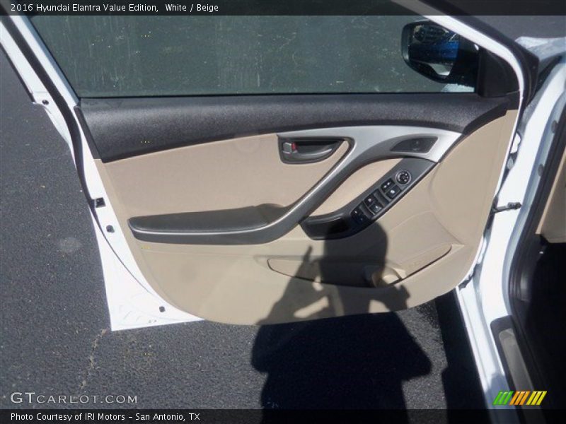 White / Beige 2016 Hyundai Elantra Value Edition