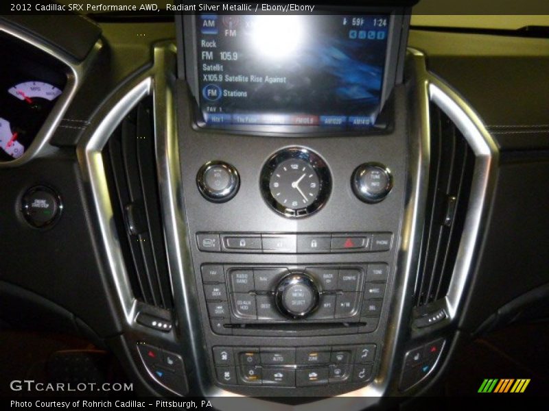 Radiant Silver Metallic / Ebony/Ebony 2012 Cadillac SRX Performance AWD