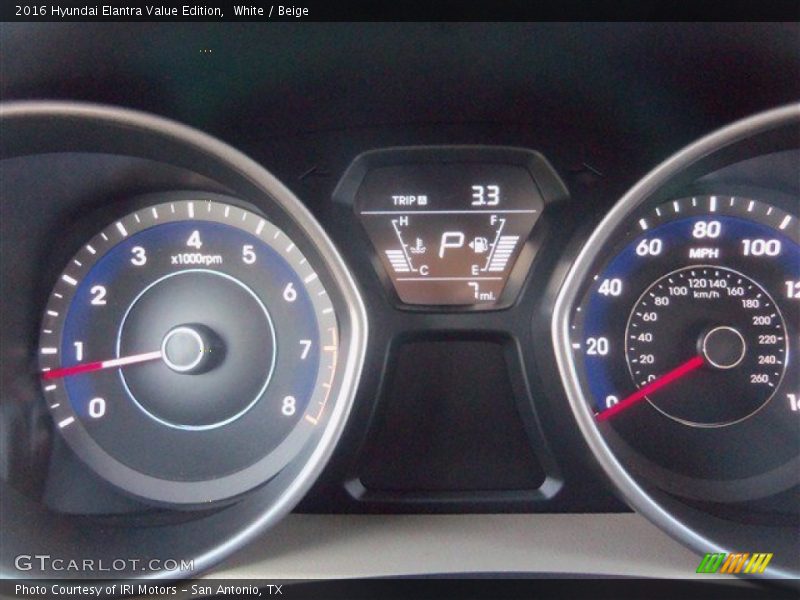 White / Beige 2016 Hyundai Elantra Value Edition