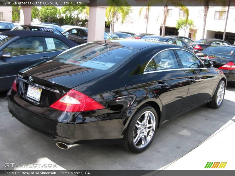 Black / Black 2006 Mercedes-Benz CLS 500