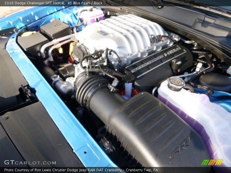  2016 Challenger SRT Hellcat Engine - 6.2 Liter SRT Hellcat HEMI Supercharged OHV 16-Valve VVT V8