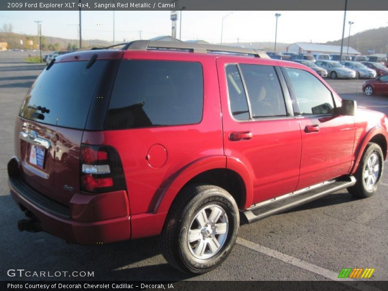 Sangria Red Metallic / Camel 2009 Ford Explorer XLT 4x4