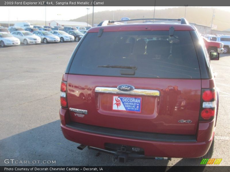 Sangria Red Metallic / Camel 2009 Ford Explorer XLT 4x4