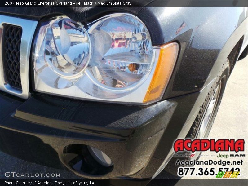 Black / Medium Slate Gray 2007 Jeep Grand Cherokee Overland 4x4