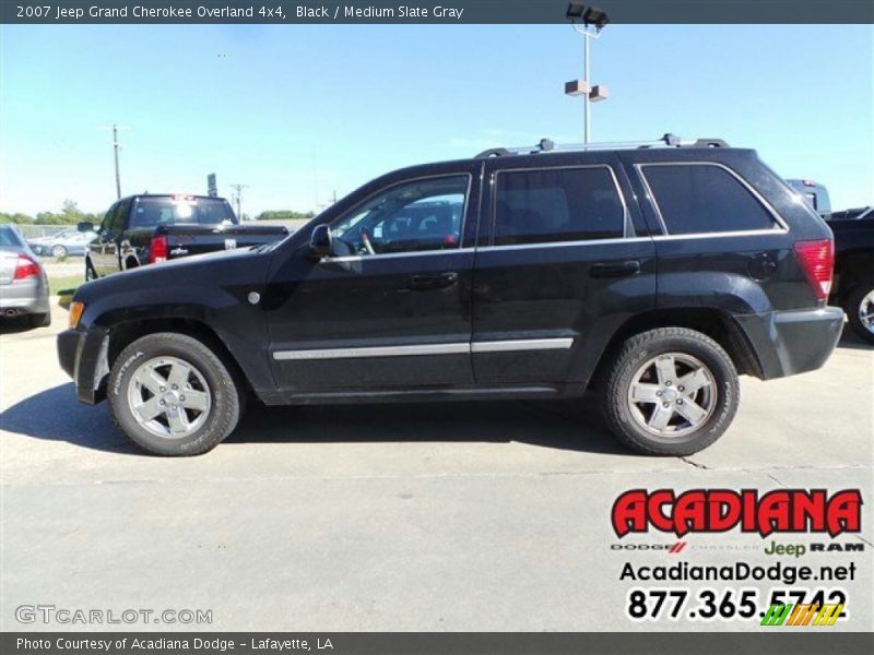 Black / Medium Slate Gray 2007 Jeep Grand Cherokee Overland 4x4