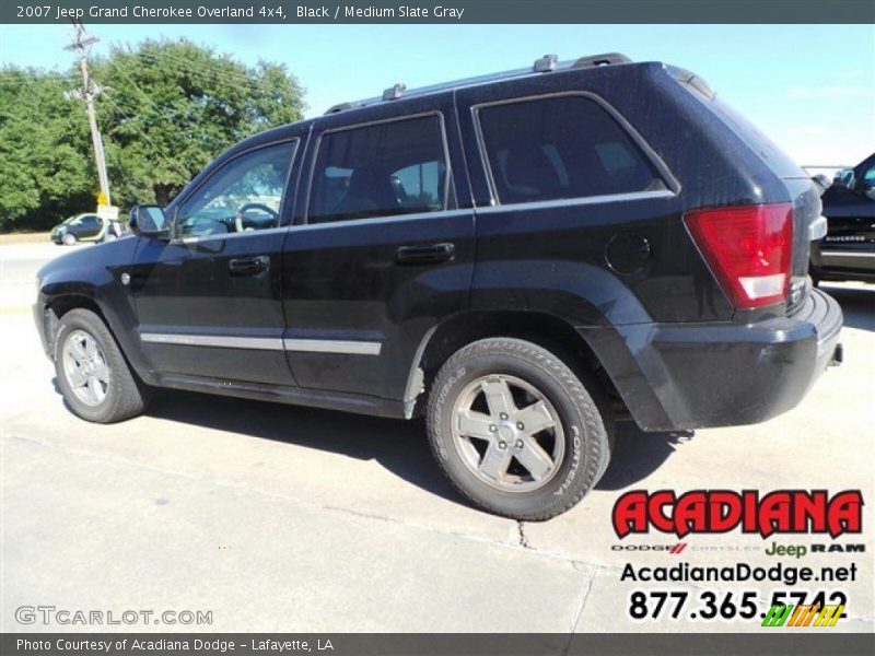 Black / Medium Slate Gray 2007 Jeep Grand Cherokee Overland 4x4