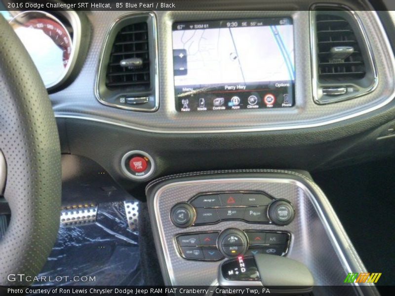 Controls of 2016 Challenger SRT Hellcat