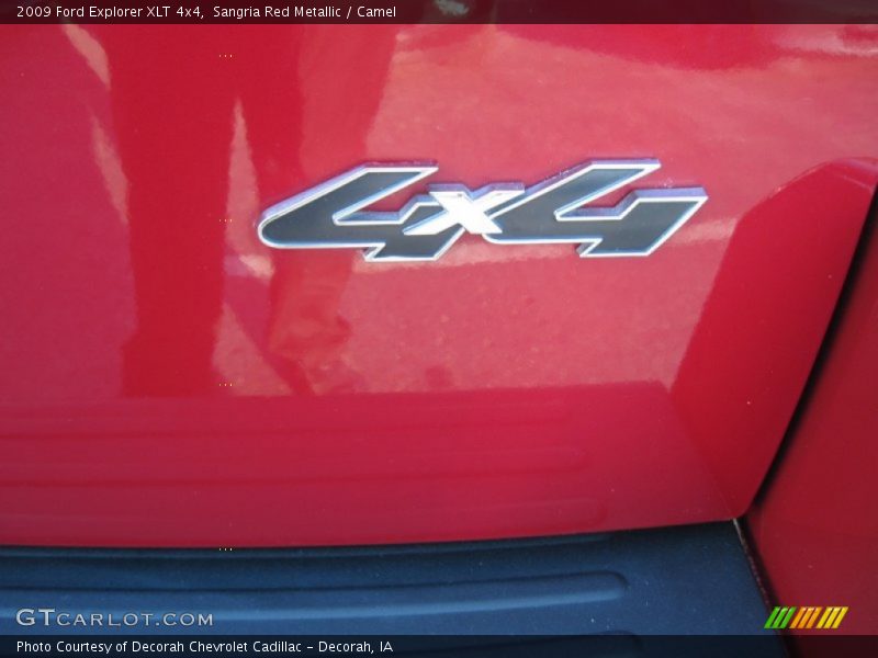 Sangria Red Metallic / Camel 2009 Ford Explorer XLT 4x4