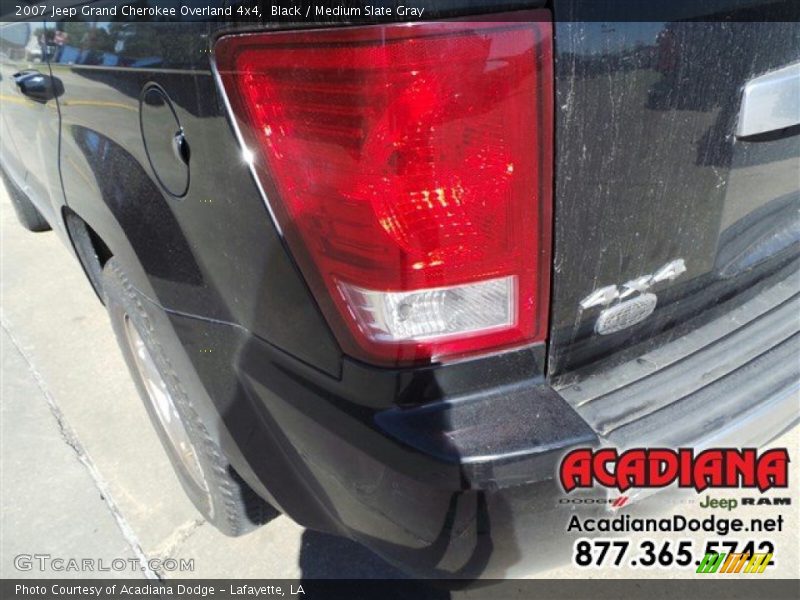 Black / Medium Slate Gray 2007 Jeep Grand Cherokee Overland 4x4