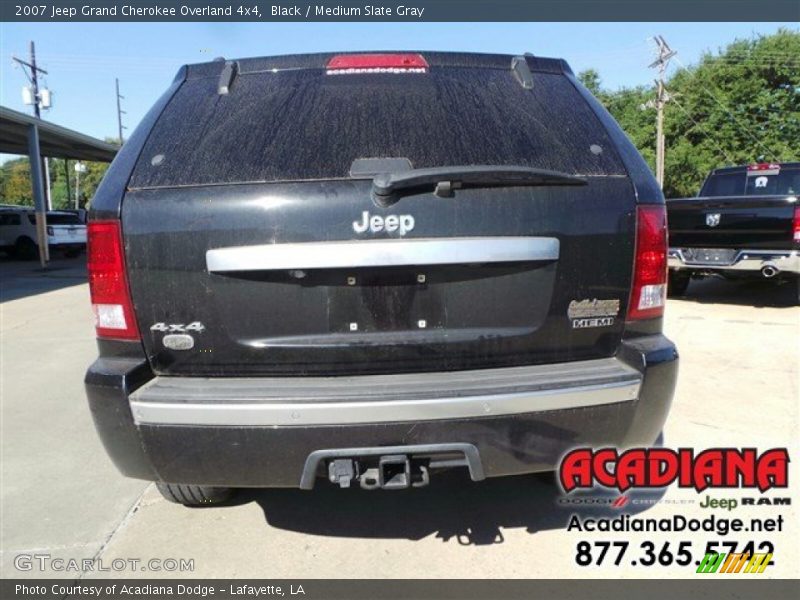 Black / Medium Slate Gray 2007 Jeep Grand Cherokee Overland 4x4