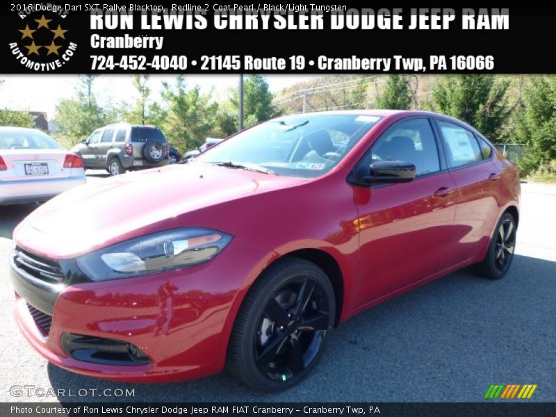 Redline 2 Coat Pearl / Black/Light Tungsten 2016 Dodge Dart SXT Rallye Blacktop