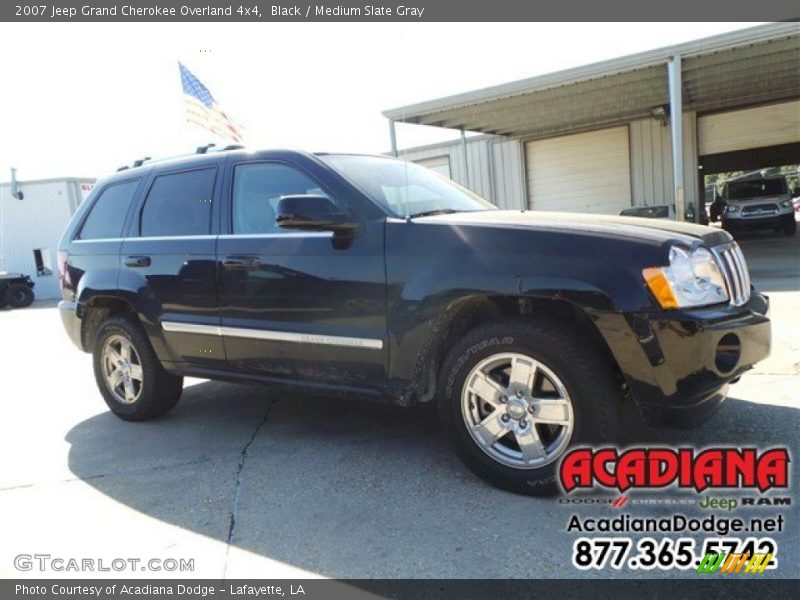 Black / Medium Slate Gray 2007 Jeep Grand Cherokee Overland 4x4