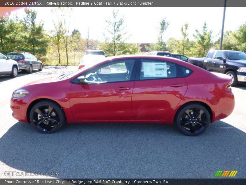 Redline 2 Coat Pearl / Black/Light Tungsten 2016 Dodge Dart SXT Rallye Blacktop