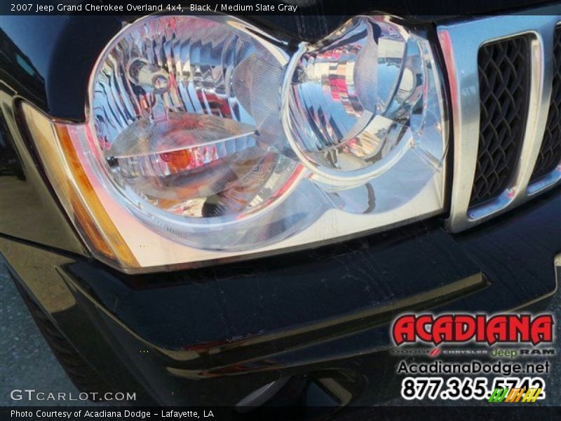 Black / Medium Slate Gray 2007 Jeep Grand Cherokee Overland 4x4