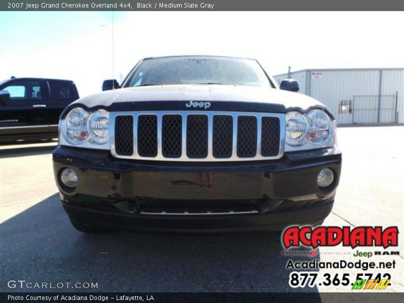 Black / Medium Slate Gray 2007 Jeep Grand Cherokee Overland 4x4