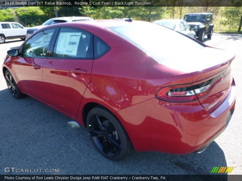 Redline 2 Coat Pearl / Black/Light Tungsten 2016 Dodge Dart SXT Rallye Blacktop