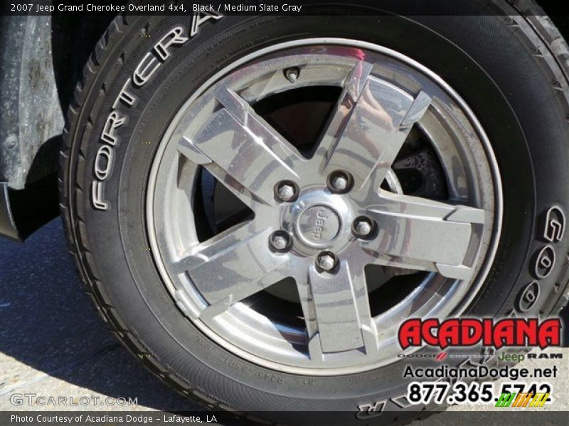 Black / Medium Slate Gray 2007 Jeep Grand Cherokee Overland 4x4