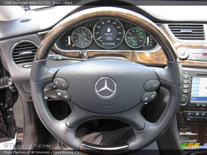 Black / Black 2006 Mercedes-Benz CLS 500
